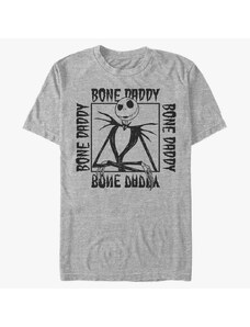 Koszulka męska Merch Disney Classics Nightmare Before Christmas - Bone Daddy Unisex T-Shirt Heather Grey