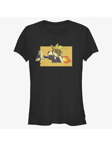 Koszulka damska Merch Star Wars: The Mandalorian - Speeder Bike Force Women's T-Shirt Black