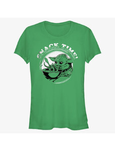 Koszulka damska Merch Star Wars: The Mandalorian - Snack Time Women's T-Shirt Kelly Green