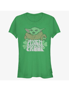 Koszulka damska Merch Star Wars: The Mandalorian - Pinch The Baby Women's T-Shirt Kelly Green