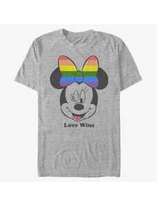 Koszulka męska Merch Disney Classics Mickey Classic - Love Wins Unisex T-Shirt Heather Grey