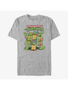 Koszulka męska Merch Nickelodeon Teenage Mutant Ninja Turtles - Turtle Group Unisex T-Shirt Heather Grey