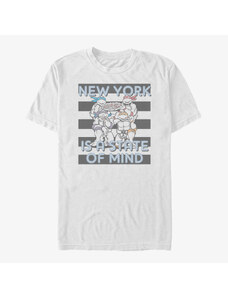 Koszulka męska Merch Nickelodeon Teenage Mutant Ninja Turtles - NEW YORK STRIPES Unisex T-Shirt White