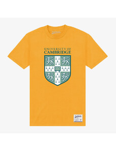 Koszulka męska Merch Park Agencies - University Of Cambridge Shield Unisex T-Shirt Gold