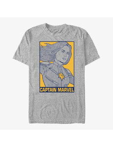 Koszulka męska Merch Marvel Avengers: Endgame - Pop Captain Marvel Men's T-Shirt Heather Grey