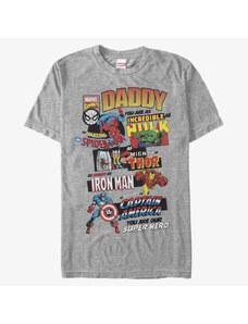Koszulka męska Merch Marvel Avengers Classic - Ultimate Dad Men's T-Shirt Heather Grey