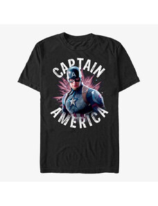 Koszulka męska Merch Marvel Avengers: Endgame - Cap Burst Men's T-Shirt Black