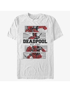 Koszulka męska Merch Marvel Deadpool - DEADPOOL 4 PANEL 2 TONE Men's T-Shirt White