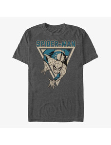 Koszulka męska Merch Marvel Spider-Man Classic - Spiderman Power Men's T-Shirt Dark Heather Grey
