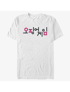 Koszulka męska Merch Netflix Squid Game - Korean Title Men's T-Shirt White