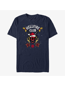 Koszulka męska Merch Netflix Stranger Things - A Hellfire Holiday Men's T-Shirt Navy Blue