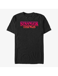 Koszulka męska Merch Netflix Stranger Things - Grunge ST Logo Men's T-Shirt Black