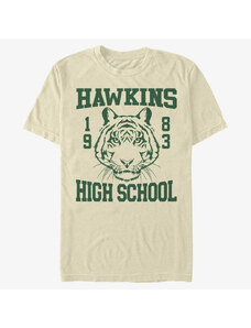 Koszulka męska Merch Netflix Stranger Things - Hawkins High Tiger 1983 Men's T-Shirt Natural