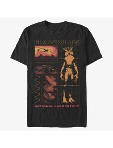 Koszulka męska Merch Netflix Stranger Things - Hawkins Lab Men's T-Shirt Black