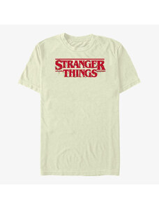 Koszulka męska Merch Netflix Stranger Things - Christmas Lights Logo Men's T-Shirt Natural