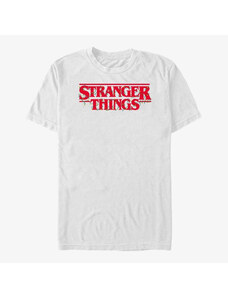 Koszulka męska Merch Netflix Stranger Things - Christmas Lights Logo Men's T-Shirt White