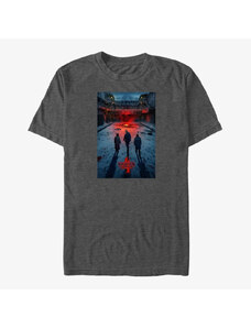 Koszulka męska Merch Netflix Stranger Things - Russia Poster Men's T-Shirt Dark Heather Grey