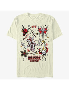 Koszulka męska Merch Netflix Stranger Things - Stranger Flash Sheet Men's T-Shirt Natural