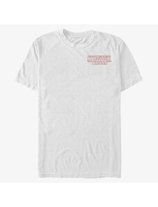Koszulka męska Merch Netflix Stranger Things - Stranger Red Outline Pocket Men's T-Shirt White