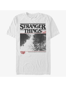 Koszulka męska Merch Netflix Stranger Things - Upside Photo Men's T-Shirt White