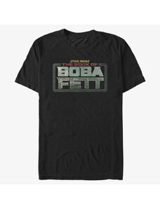 Koszulka męska Merch Star Wars: Book of Boba Fett - Boba Fett Main Logo Men's T-Shirt Black