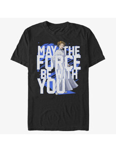 Koszulka męska Merch Star Wars: Classic - Force Stack Leia Men's T-Shirt Black
