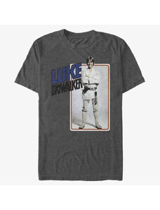 Koszulka męska Merch Star Wars: Classic - Luke Smiles Men's T-Shirt Dark Heather Grey