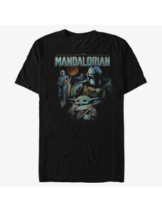 Koszulka męska Merch Star Wars: Mandalorian - BOBAS BACK Men's T-Shirt Black