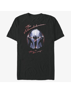 Koszulka męska Merch Star Wars: Mandalorian - Helmet Chrome Men's T-Shirt Black