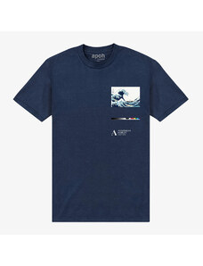 Koszulka męska Merch Apoh London - ashmolean-wave Unisex T-Shirt Navy