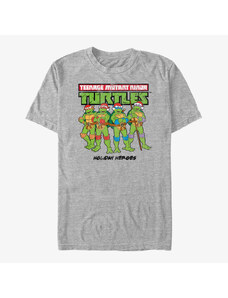 Koszulka męska Merch Nickelodeon Teenage Mutant Ninja Turtles - Christmas Logo Unisex T-Shirt Heather Grey