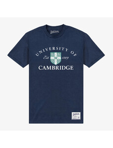 Koszulka męska Merch Park Agencies - University Of Cambridge Est 1209 Unisex T-Shirt Navy