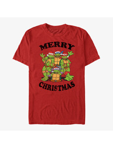 Koszulka męska Merch Nickelodeon Teenage Mutant Ninja Turtles - Group Christmas Unisex T-Shirt Red