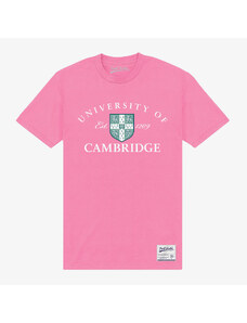 Koszulka męska Merch Park Agencies - University Of Cambridge Est 1209 Unisex T-Shirt Purple
