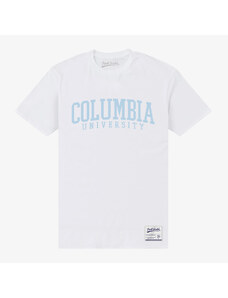 Koszulka męska Merch Park Agencies - Columbia University Script Unisex T-Shirt White