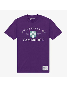 Koszulka męska Merch Park Agencies - University Of Cambridge Est 1209 Unisex T-Shirt Royal Blue