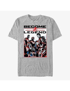 Koszulka męska Merch Marvel Avengers: Endgame - Legendary Group Unisex T-Shirt Heather Grey