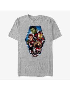 Koszulka męska Merch Marvel Avengers: Endgame - Hexagon Avenged Unisex T-Shirt Heather Grey