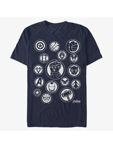 Koszulka męska Merch Marvel Avengers: Infinity War - Avengers Symbol Unisex T-Shirt Navy Blue