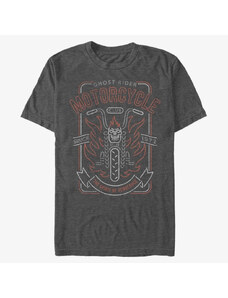 Koszulka męska Merch Marvel - Ghost Rider Motorcycle Club Unisex T-Shirt Dark Heather Grey