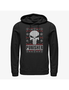 Męska bluza z kapturem Merch Marvel Defenders - Punisher Sweater Unisex Hoodie Black