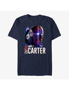 Koszulka męska Merch Marvel What If...? - Watcher Captain Carter Unisex T-Shirt Navy Blue