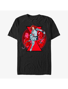Koszulka męska Merch Marvel Black Widow: Movie - Widow Team Unisex T-Shirt Black