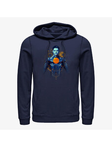 Męska bluza z kapturem Merch Marvel: Eternals - Ikaris Orange Unisex Hoodie Navy Blue