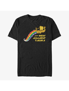 Koszulka męska Merch Marvel Thor: Love and Thunder - Rainbow Tours Unisex T-Shirt Black