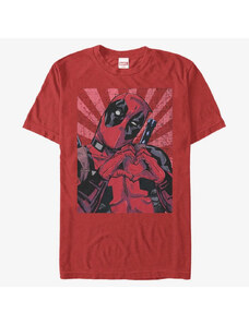 Koszulka męska Merch Marvel Deadpool - Close Heart Pool Unisex T-Shirt Red