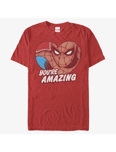 Koszulka męska Merch Marvel Spider-Man Classic - Amazing Man Unisex T-Shirt Red
