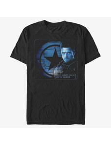 Koszulka męska Merch Marvel The Falcon and the Winter Soldier - Barnes Shield Unisex T-Shirt Black
