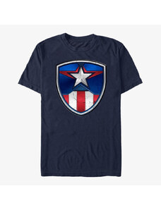 Koszulka męska Merch Marvel Avengers Classic - Captain Crest Unisex T-Shirt Navy Blue