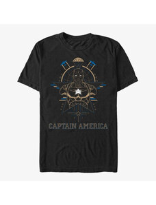Koszulka męska Merch Marvel - Tech Cap Unisex T-Shirt Black
